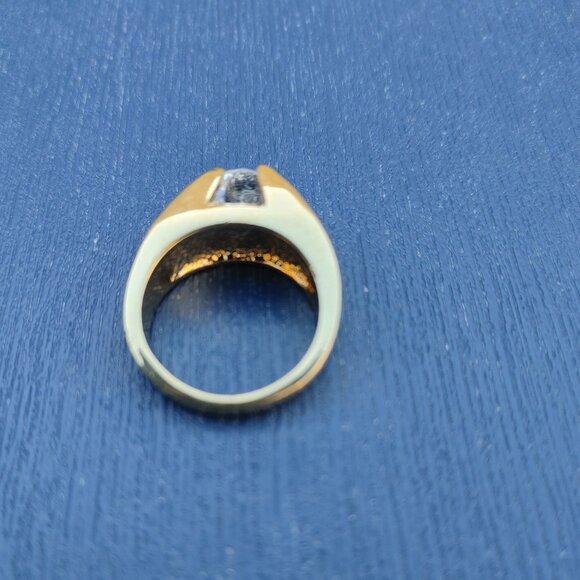 Swarovski Crystal Ring, Gold Plated, Swan Signed, Size 9 - Picture 13 of 16